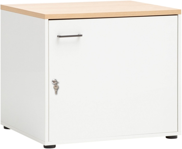 Schildmeyer Mehrzweckschrank abschließbar Solea 158844, weiß matt, 67,1 x 60 x 60 cm Bild 3