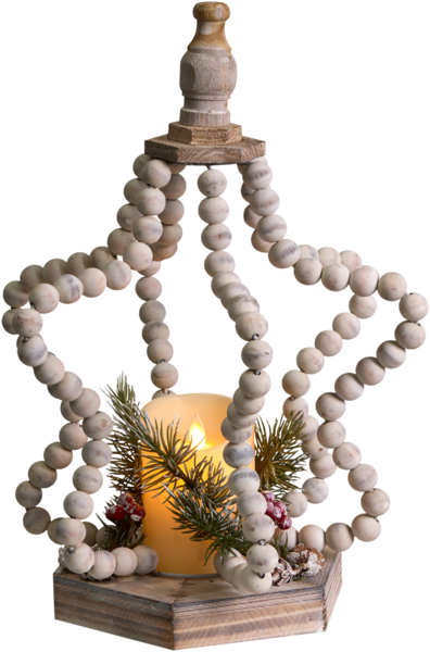 Weihnachtsdekoration LED PATARI Stern 42 cm Hellbraun