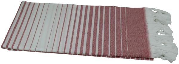 Hamamtuch Strandtuch 95x180 cm rot "Liva"