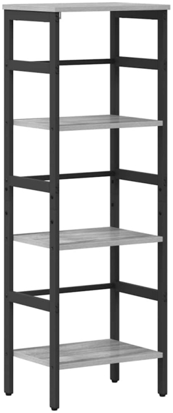 vidaXL Bücherregal Graues Sonoma 40 x 29,5 x 115 cm Holzwerkstoff 883907