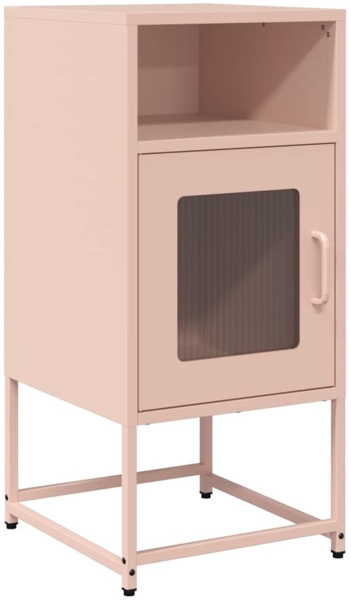 vidaXL Nachttisch Rosa 36x39x78 cm Kaltgewalzter Stahl 853411