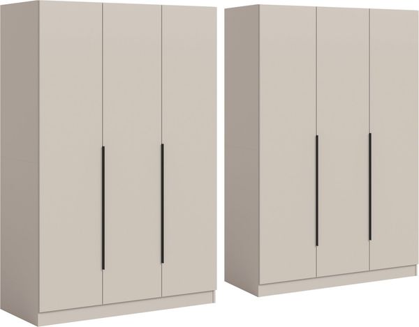 Home affaire Schrank-Set Skarde moderner Kleiderschrank Schlafzimmerschrank, (1-St, wähle deine beste Schrank Kombination), Skarde Kleiderschrank 240 cm, 2 Kleiderstangen und 8 Böden