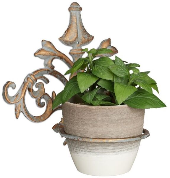 Relaxdays Wand Blumenhalter Barock