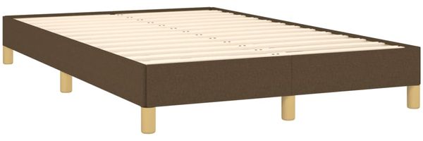 vidaXL Boxspringbett mit Matratze Dunkelbraun 120x190 cm Stoff 3269789 Bild 4