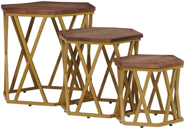 Couchtische, Sofatische Braun 55 x 55 x 50 cm Massivholz Mango Bild 2