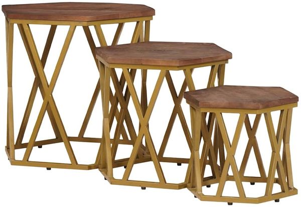 Couchtische, Sofatische Braun 55 x 55 x 50 cm Massivholz Mango