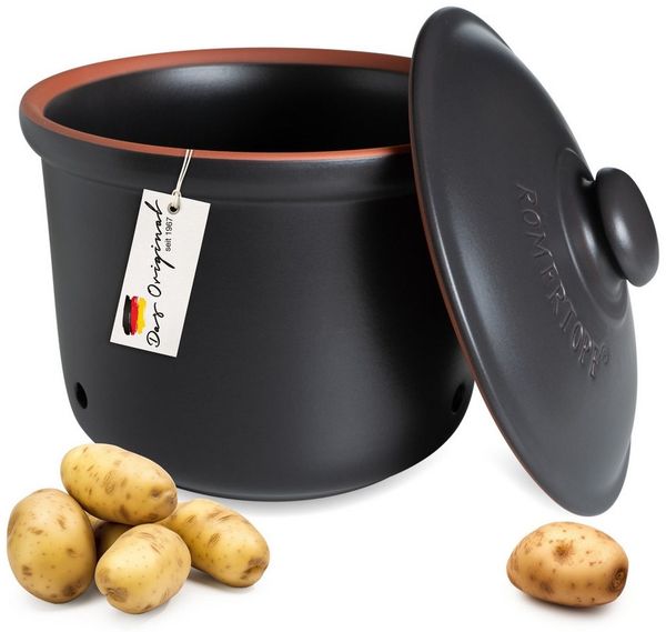 RÖMERTOPF Römertopf Frische-Topf MAXI PLUS - Kartoffeln Aufbewahrung 5,5 Liter, (Frischetopf & Deckel)