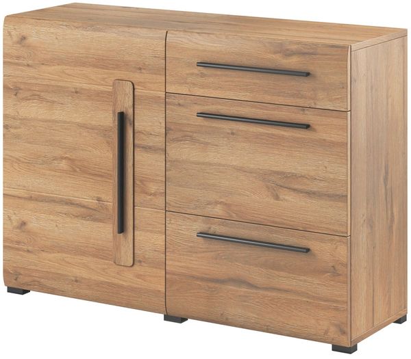 Sideboard Toro Kommode 120x39x86cm MDF Eiche Grandson 1-türig