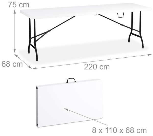 Relaxdays Klappbarer Gartentisch Bild 5