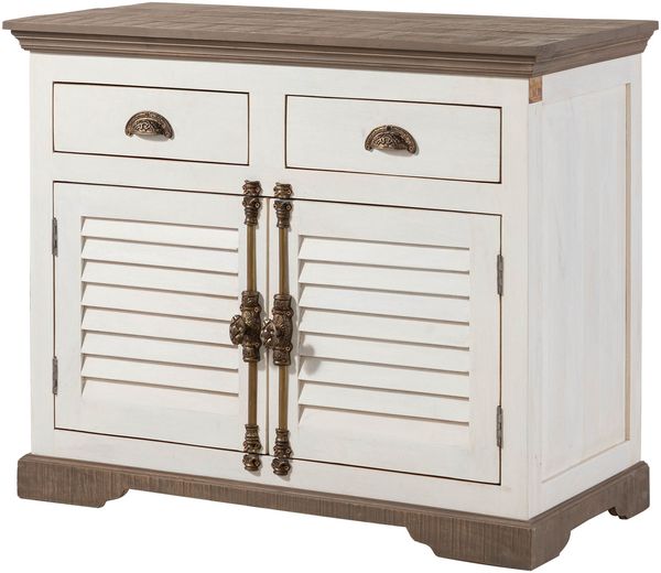 Sideboard Mango 107x45x90 weiß lackiert TOULOUSE #107