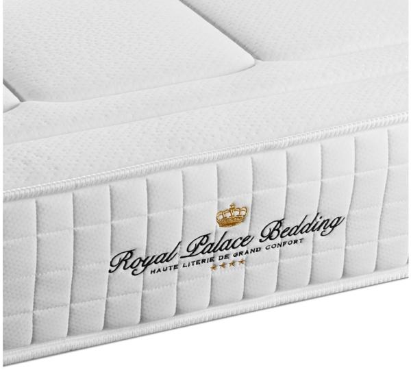 Matratze Balmoral 180x200 cm + Bettgestell mit Lattenrost, H4, Memory-Schaum, Höhe: 24 cm, Weiß Bild 5