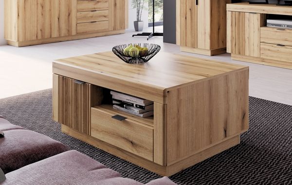 Couchtisch >DELAMAR< in Coast Evoke Eiche Dekor - 109,5x47,4x68 (BxHxT)