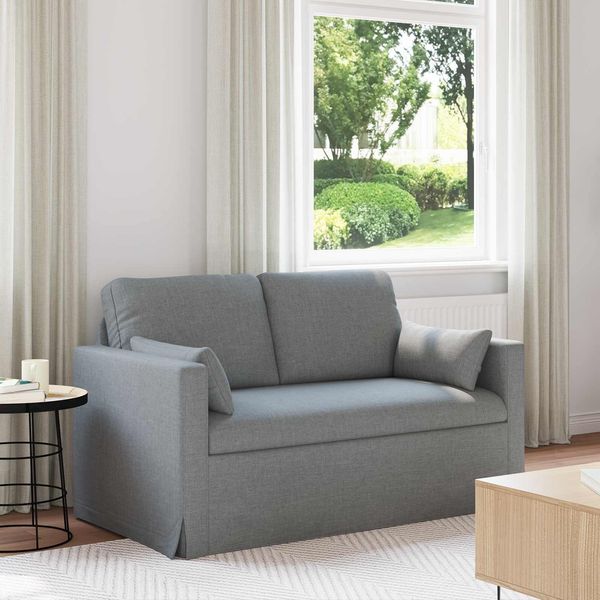 vidaXL Sofa Hellgrau 139 x 78 x 80 cm Stoff 42024355