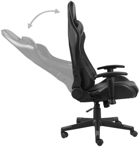 vidaXL Gaming-Stuhl Drehbar Grau PVC [20483] Bild 6