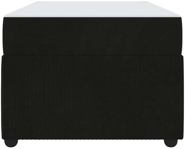 vidaXL Bettrahmen mit Matratze Schwarz 100 x 200 cm Stoff 3398362 Bild 5