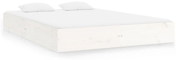 Massivholzbett Weiß 120x200 cm