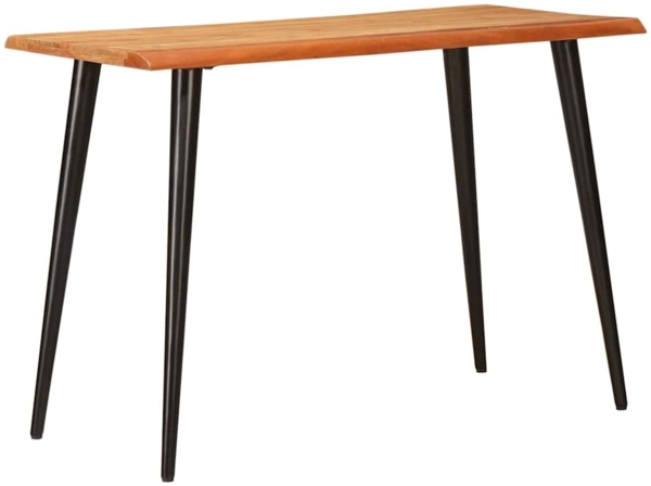 vidaXL Esstische Braun und Schwarz 110 x 55 x 78 cm Massivholz Mango 4104611