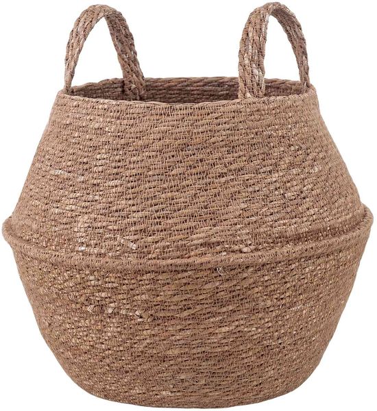 vidaXL Pflanzenkübel mit Griffen Natur Ø 32 x 32 cm 100% Seegras 42012256