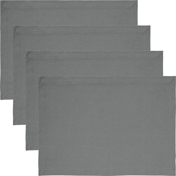 REDBEST Platzset Tischset "Tulsa" 4er-Pack, Baumwolle Uni