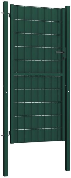 vidaXL Gartentor aus PVC und Stahl 100 x 164 cm Grün 145230 Bild 2