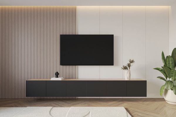 ALTDECOR Lowboard ELIO (3 St, TV-Schrank, TV Möbel, TV Cabinet, Fernsehtisch hängend 3x100cm), Fernseher schrank, TV Kommode, TV Tisch, TV Sideboard, TV Boar