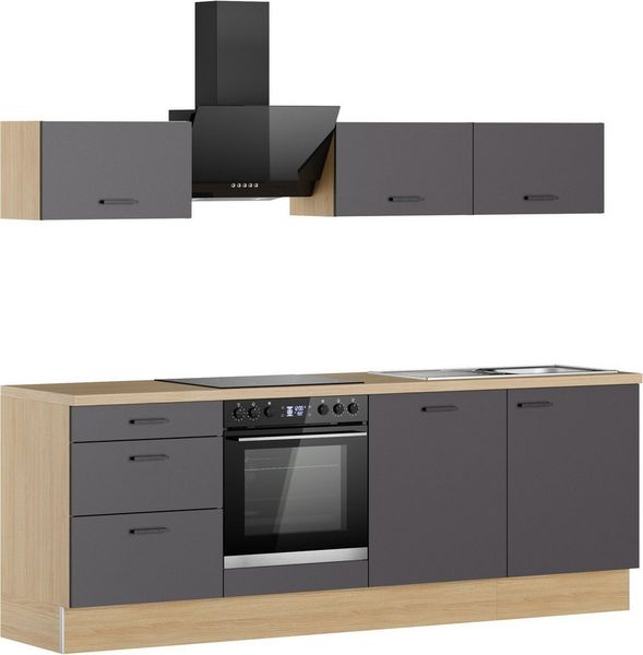 KOCHSTATION Küchenzeile KS-Sion Breite 240 cm, schnelle Montage OPTIsnap, wahlw. m.HANSEATIC-E-Geräten u.Stand Alone Bild 4