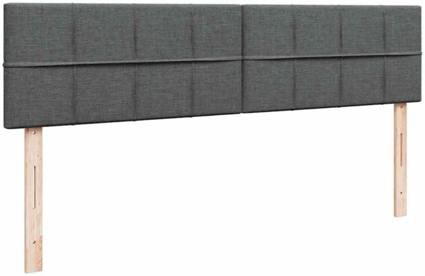 vidaXL Ottoman-Bett mit Matratzen Dunkelgrau 180x200 cm Stoff 3311995 Bild 8