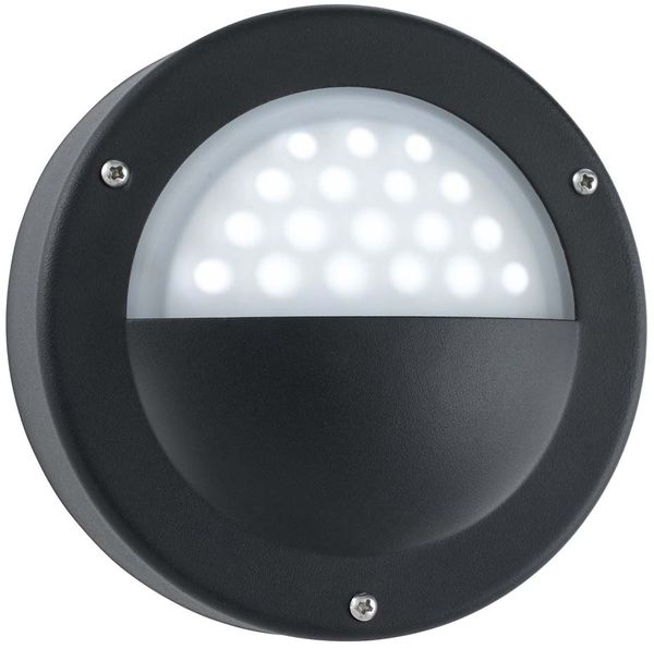 LED Außen Wandleuchte, Aluminium, schwarz, IP44