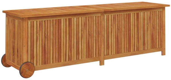 vidaXL Gartentruhe mit Rollen 150x50x58 cm Massivholz Akazie 319713