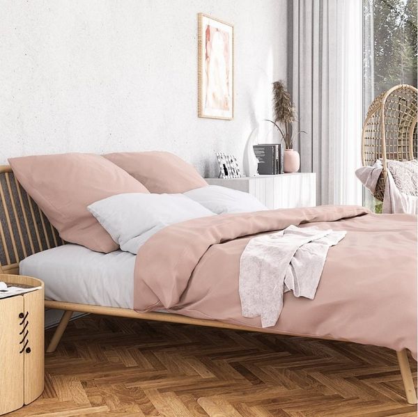 Wolkenfeld Bettwäsche Mako-Satin Baumwollsatin Sommerbettwäsche, 100% Baumwolle, 2 teilig, 135x200 cm, 155x220, 200x200 & Übergrößen I inkl. Kissenbezüge 80x80