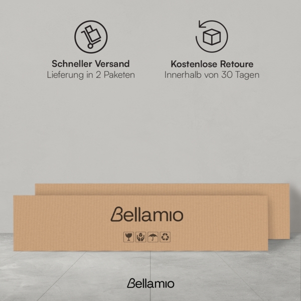 Bellamio 'Apol' Mehrzweckschrank, Eichenoptik, 176x33x90 cm, Putzschrank mit 3 Türen und 5 Regalen, Besenschrank mit Staubsaugerfach Bild 8