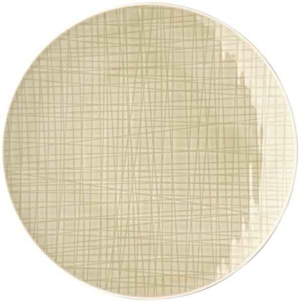 Teller flach 24 cm Mesh Colours Cream Rosenthal Speiseteller - Mikrowelle geeignet, Spülmaschinenfest