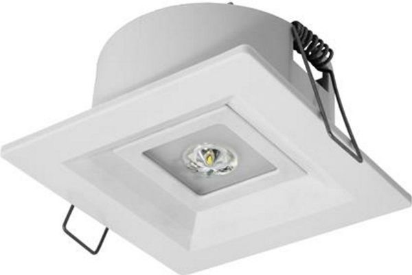 Notleuchte AWEX LOVATO P ECO LED 1W 120lm (opt. offen) 1h Einzelfunktion weiß LVPO/1W/ESE/X/WH
