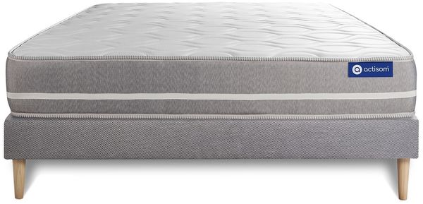 Actilatex touch matratze 160x220 cm + Bettgestell mit lattenrost - Dicke : 20cm - Latex und Memory-schaum - H3