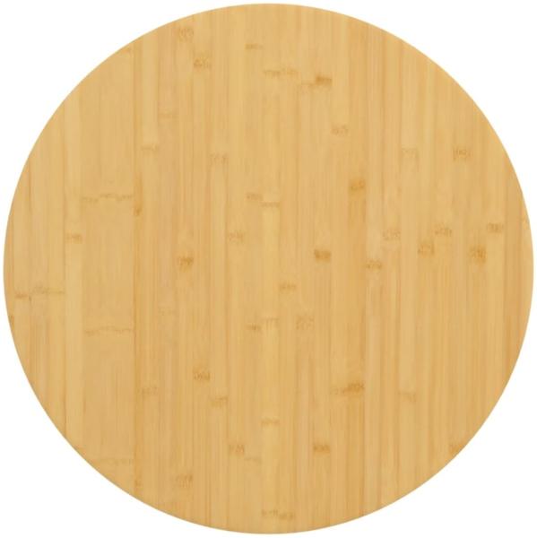 vidaXL Tischplatte Ø70x1,5 cm Bambus 352675