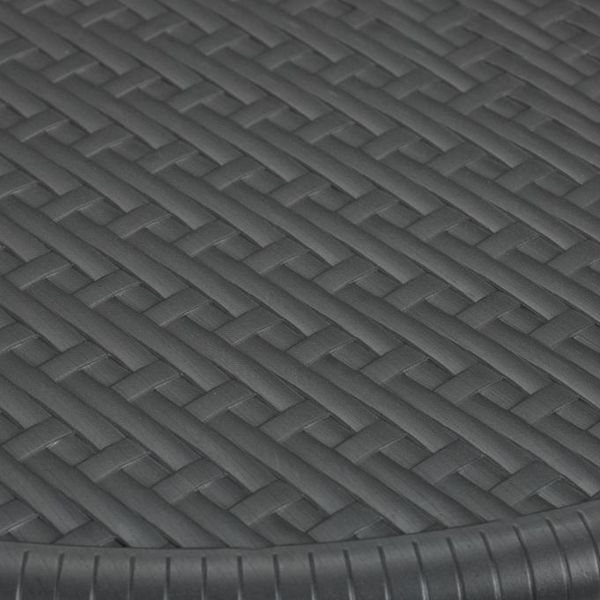 Relaxdays Runder Gartentisch in Rattan-Optik Bild 8