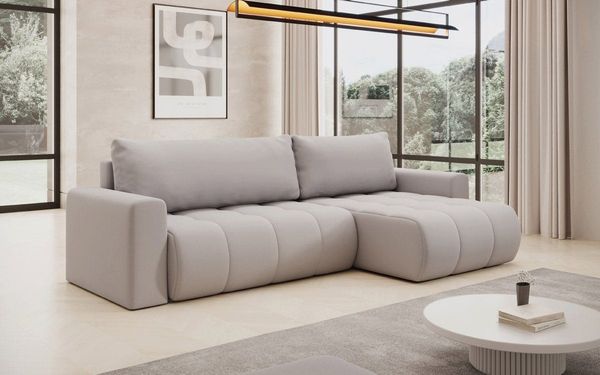 Luxusbetten24 Schlafsofa Designer Sofa Venezia, mit Schlaffunktion und Stauraum