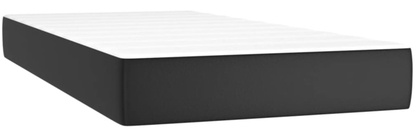 vidaXL Polsterbett mit Matratze & LED Schwarz 80x200 cm Kunstleder [3135909] Bild 5