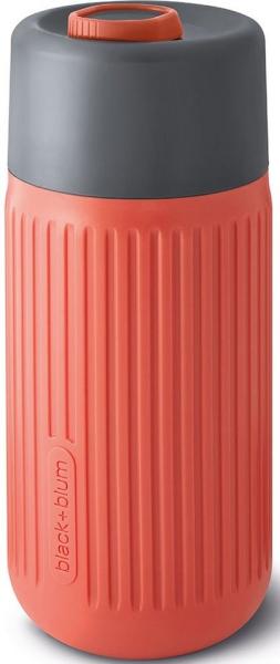 Black+Blum Coffee to go Becher Glas: Thermo-Kaffeebecher Coffee to go Glas, 340 ml, koralle