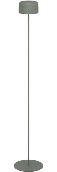 EGLO Solar Stehlampe Roccanova, Akku Standleuchte für Innen und Außen, Wohnzimmer Lampe touch dimmbar in 3 Stufen, Solarlampe aus Stahl in Grün, warmweiß, IP44