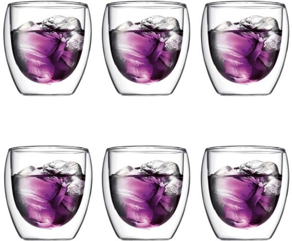 Bodum Pavina Glas Doppelwandig 0,25 L 6 Stk. Transparent