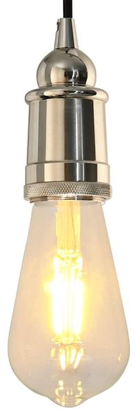 vidaXL Lampenfassungen 2 Stk. Satin-Nickel E27 4106542