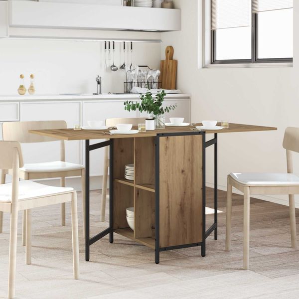 vidaXL Esstisch 144 x 60 x 75 cm Holzwerkstoff Artisan-Eiche 8006070