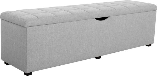Home affaire Hockerbank Checked, mit Stauraum, Breite 120 cm und 160 cm, als Bettbank geeignet