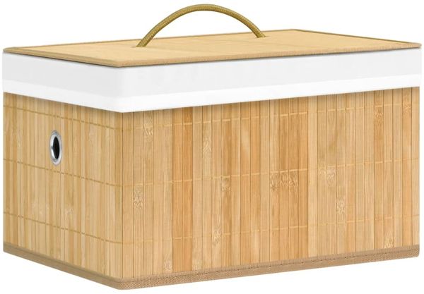 Bambus-Aufbewahrungsboxen, faltbarer Korb 4 Stk.