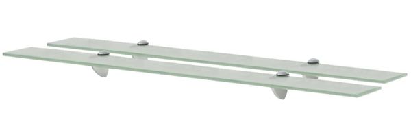 vidaXL Schwebende Regale 2 Stk. Glas 90x10 cm 8 mm [3051516]