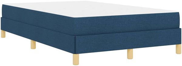 vidaXL Boxspringbett mit Matratze Blau 120 x 190 cm Stoff 3398555 Bild 8