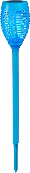 BONETTI LED Gartenfackel, Tageslichtsensor, LED fest integriert, LED Solar Gartenfackel mit realer Flamme