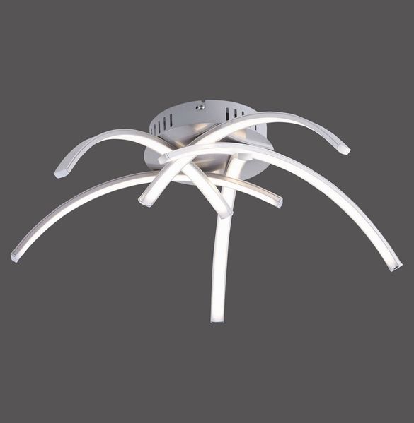 LED Deckenlampe, Metall, Stahl, weiß, D 45 cm