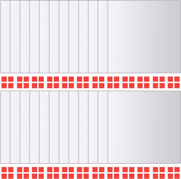 vidaXL 24-tlg. Spiegelfliesen-Set, Glas, quadratisch